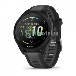 Умные часы Garmin Forerunner 165 Music черный с серым ремешком