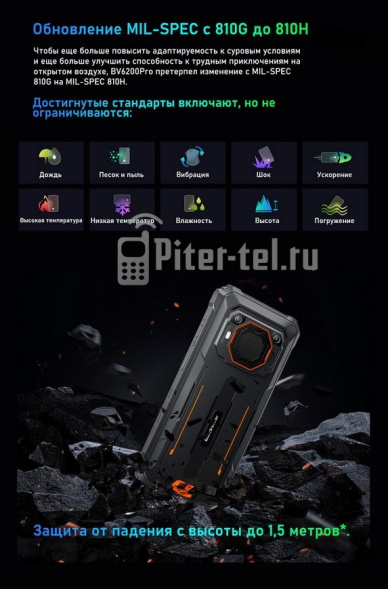 Смартфон Blackview BV6200 Pro 4/128Gb Black