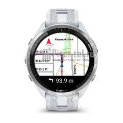 Умные часы Garmin Forerunner 965 белые, титановый безель, с белым ремешком