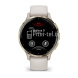 Умные часы Garmin Venu 3S 41mm Advanced GPS Smartwatch Ivory Gold с светло-бежевым ремешком